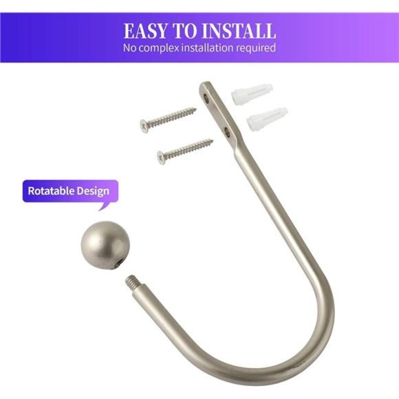 Curtain Holdbacks Metal Decorative Curtain Holdbacks Retro Curtain Tiebacks - Picture 5 of 6